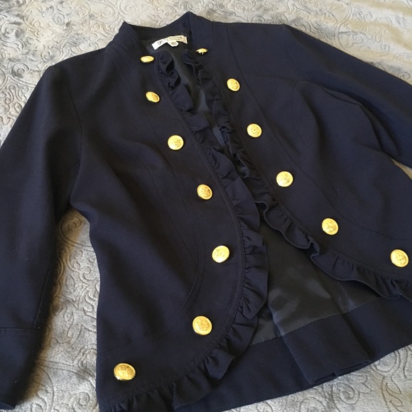 Like New Military Double Breasted Blazer - Picture 2 of 8